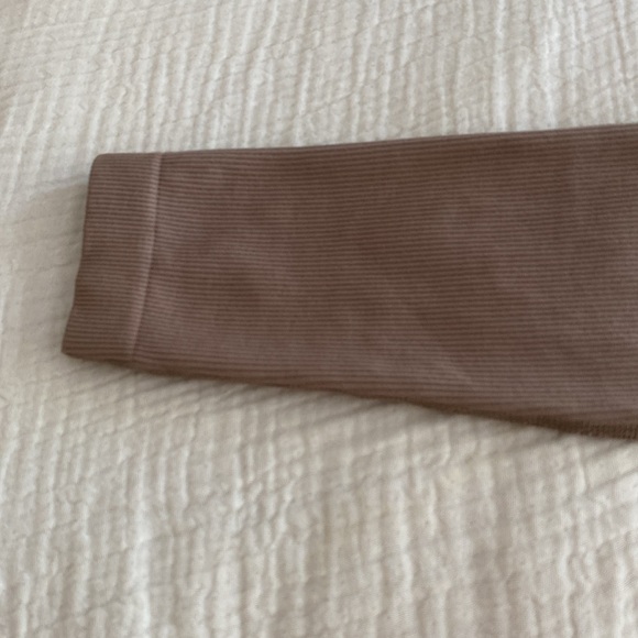 Lune Active sculpt seamless ribbed legging in fossil tan brown size small - Picture 5 of 6